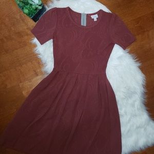 Rust Paisley brocade Lularoe Amelia